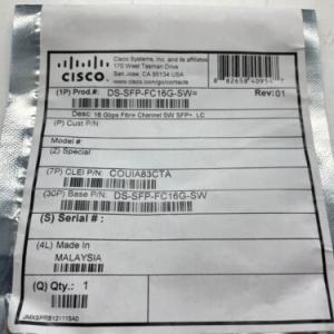 NEW Cisco 16G SFP+ Multi-Mode Transceiver Module, DS-SFP-FC16G-SW, 10-2666-01