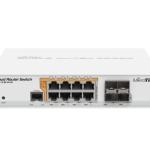 MikroTik CRS112-8P-4S-IN Gigabit Ethernet Smart Switch PoE out and RouterOS New