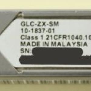 CISCO GLC-ZX-SM 1000Base-ZX 1550nm 80km SFP Transceiver module10-1837-01