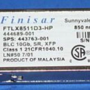 HP 444689-001 Finisar FTLX8511D3 10GBASE-SR 850nm XFP Transceiver 49xAvailable