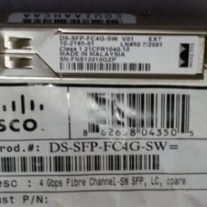 New - CISCO DS-SFP-FC4G-SW (10-2195-01) 4GB SFP Transceiver Fiber DN180 (220-12)