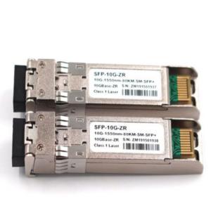 SFP-10G-ZR 10GBase-ZR 1550nm SFP+ 10G 80KM Compatible Cisco Optical Transceiver