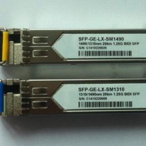 For Cisco, GLC-BX-U /GLC-BX-D Pair 20KM 1310/1490nm Transceiver