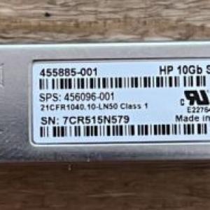 HP 455885-001 10GB SR SFP+ GBIC Transceiver