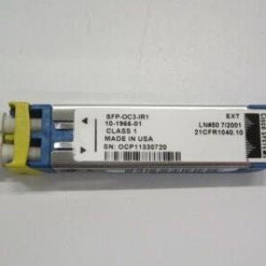 CISCO SFP-OC3-IR1= OC-3/STM-1 PLUGGABLE INTERMEDIATE-REACH (15 km) TRANSCEIVER