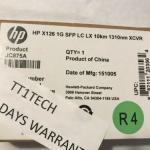 Brand New Genuine HP JC875A X126 1G SFP LC LX 10km 1310nm XCVR Transceiver 12pc