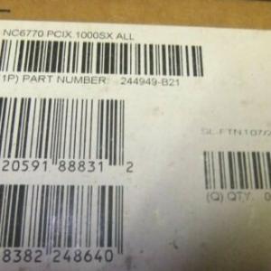244949-B21 247000-001 011277-002 HP NC6770 PCI-X Gigabit Server Adapter, 1000-SX