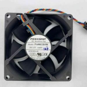 FAN 1 PCS Foxconn 8025 PVA080G12H-P00 12V 0.60A Dell server fan 4-pin