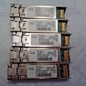 5 pcs. Cisco 10GB SFP+ GBIC or Transceiver FET-10G Fabric Extender Transceiver