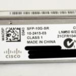 Cisco SFP-10G-SR 10-2415-03 10G 850nm 300m SFP+ Transceiver Module