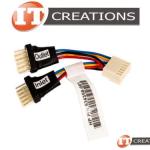 LOT OF 4 HP Y SPLITTER FAN CABLE ADAPTER FOR HP PROLIANT DL180 G6 - 6 534358-001