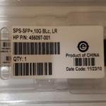 New Genuine HP 455888-001 456097-001 10Gbps SFP+ LR 1310nm TRANSCEIVER SPS-SFP+