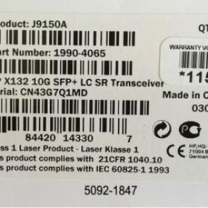 HP X132 10G SFP+ LC SR Transceiver