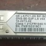 Cisco ONS-SE-G2F-LX SFP 1310 nm Transceiver Module 10-2273-02