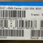 Intel BX80634E52407V2 SR1AK Xeon Processor E5-2407 v2 10M Cache, 2.40 GHz NEW