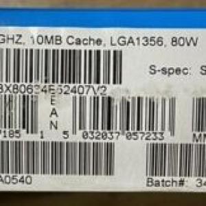 Intel BX80634E52407V2 SR1AK Xeon Processor E5-2407 v2 10M Cache, 2.40 GHz NEW