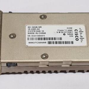 GENUINE CISCO X2-10GB-SR 10GBASE  TRANSCEIVER 10-2205-04 SILVER @ QTY AVAILABLE
