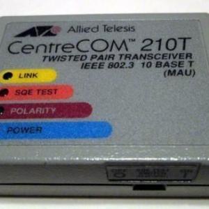 CentreCOM AT-210T AUI RJ-45 Transceiver Cisco 2509 2511 2500 210TS 3-YR Warranty